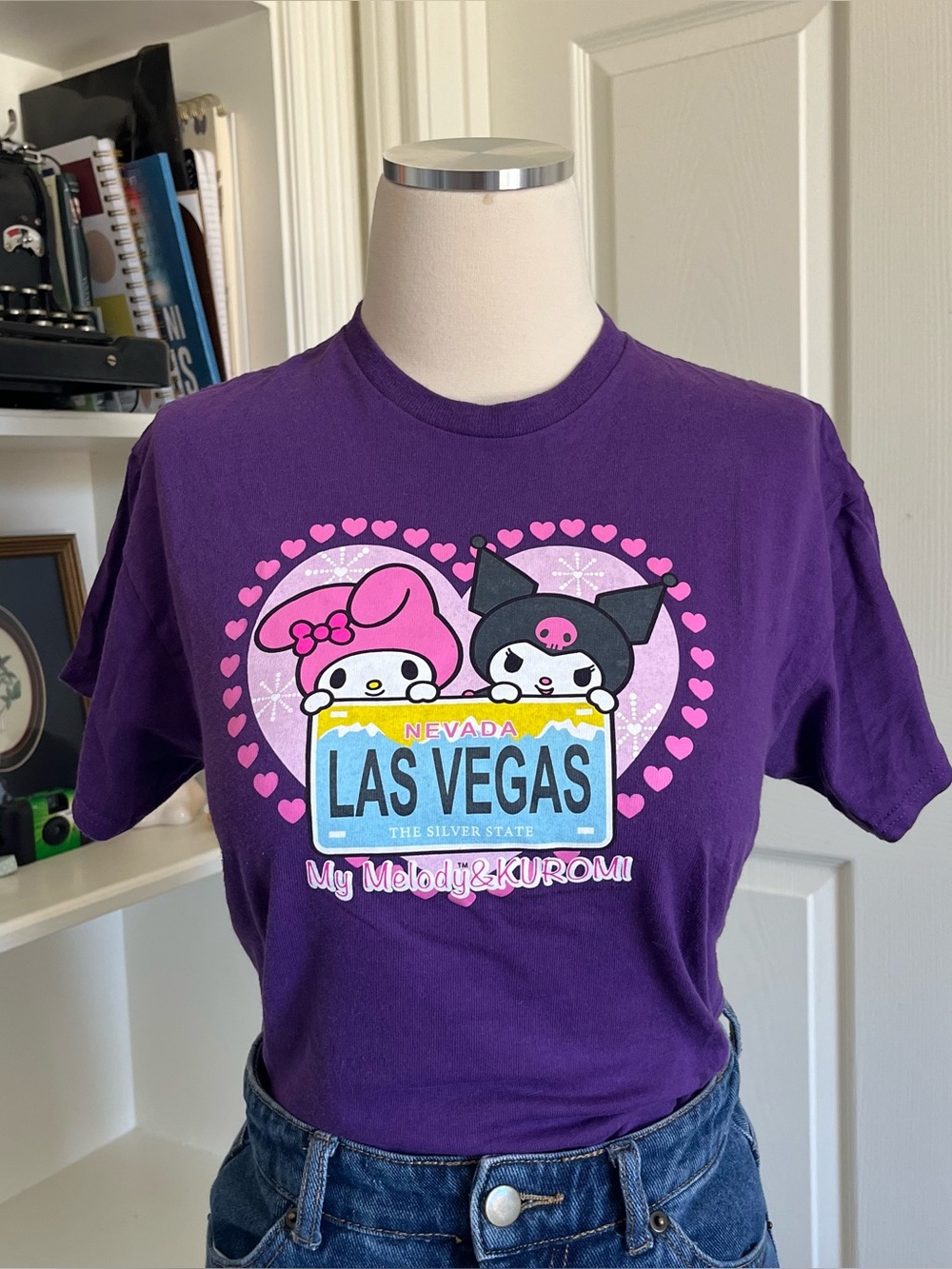 My Melody & Kuromi Purple Las Vegas Graphic Tee
